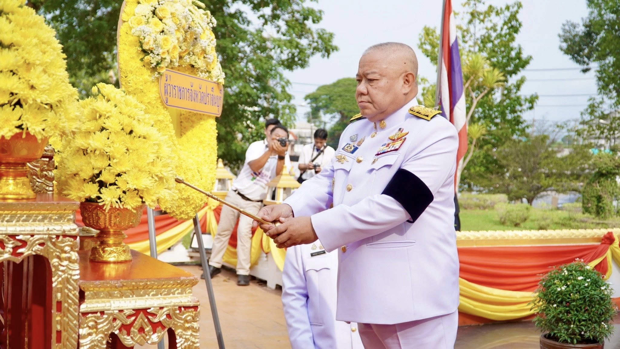 title - วันที่ 25 เมษายน 2569 นายวิทูล ประดิษฐบุญ ปฏิรูปที่ดินจังหวัดปราจีนบุรี มอบหมายให้ ข้าราชการ พนักงานราชการ และ เจ้าหน้าที่ ส.ป.ก.ปราจีนบุรี เข้าร่วมพิธี วันคล้ายวันสวรรคตสมเด็จพระนเรศวรมหาราช